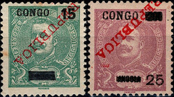 Congo * 1910/11 – D. Carlos I Mouchon. Selos de Angola com as ...