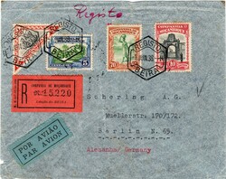 Companhia de Moçambique * 1937 – Motivos locais. Sobrescrito ...