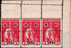 Tete * 1914 – Ceres. MF29, 2c, carmim, papel porcelana, denteado ...