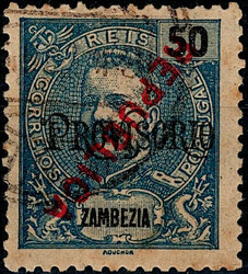 Zambézia * 1914 – D. Carlos I Mouchon. Selos de 1903 com ...