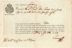 Barcelos – Cautela de seguro de uma carta remetida de Barcelos (04 ...