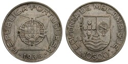 Mozambique, 10$00 1936, MBC