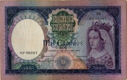 Portugal * 1961 – D. Filipa de Lencastre. 1000$00, palte 8A, 30.05 ...