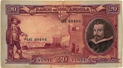 Angola * 1944 – Banco de Angola. 20$00, Salvador Correia de Sá e ...