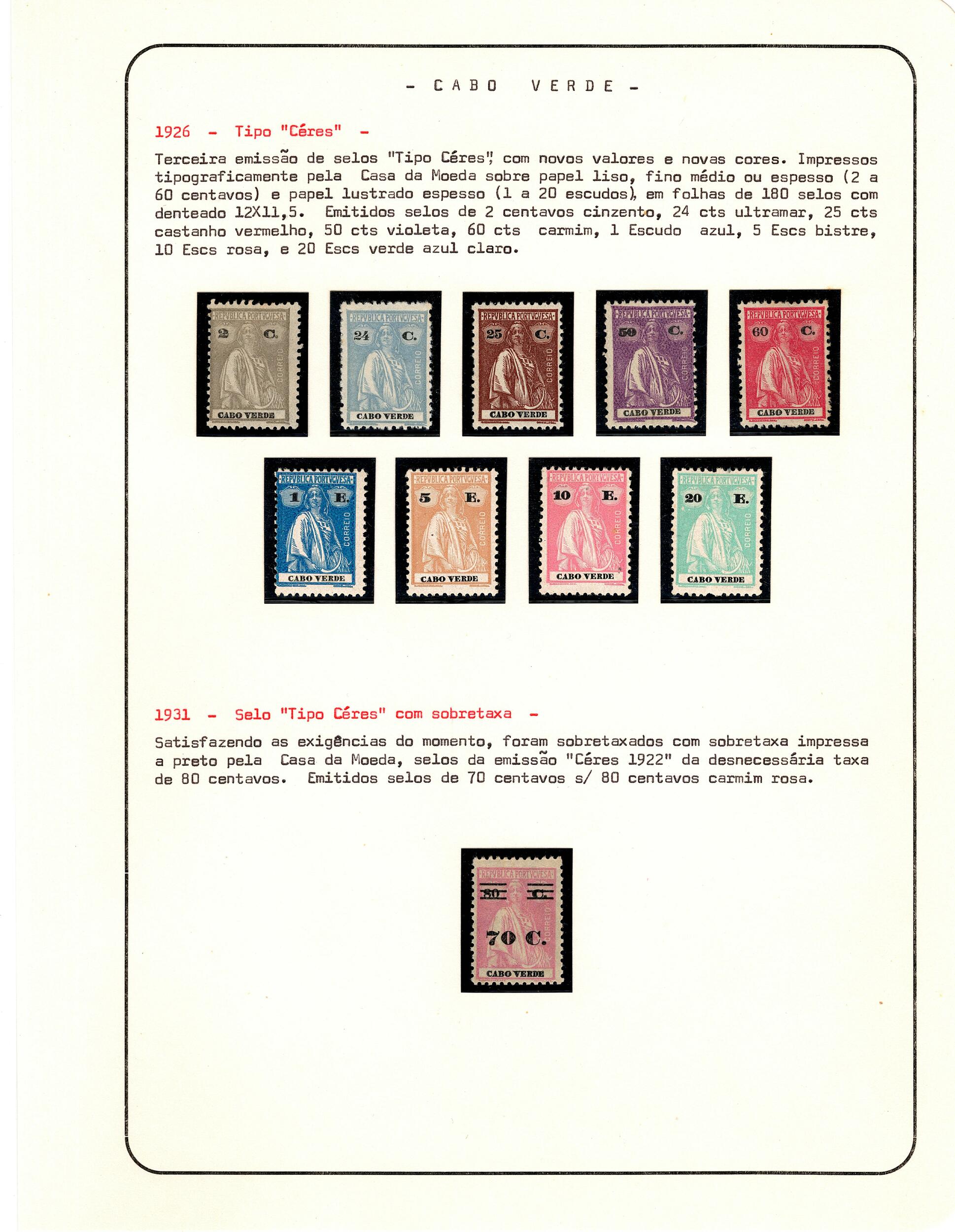 Image 20 for lot number 2017 for Clube Filatélico de Portugal 54. Auktion