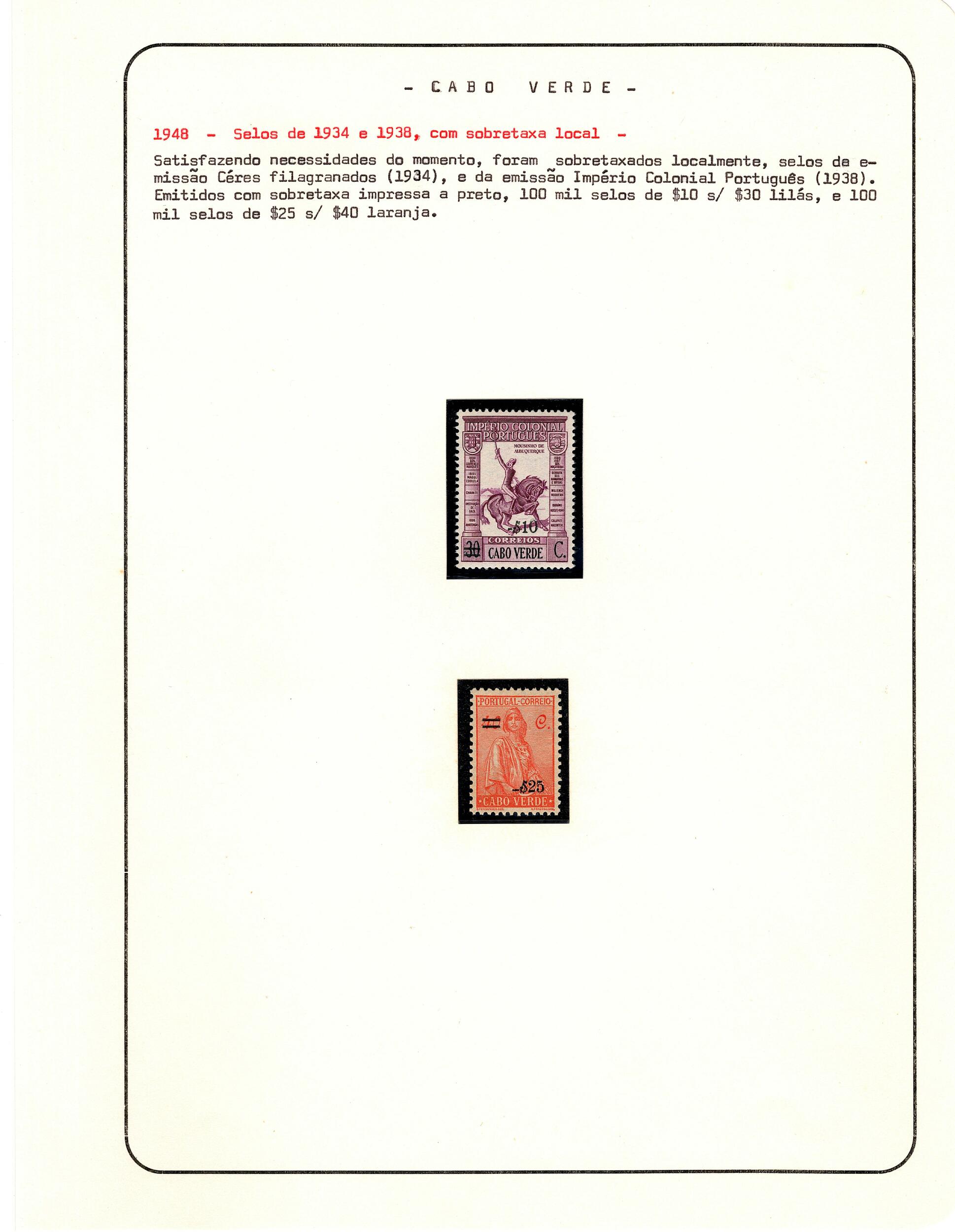 Image 25 for lot number 2017 for Clube Filatélico de Portugal 54. Auktion