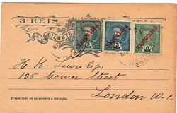 Índia * 1914 – D. Carlos I Mouchon, com sobrecarga “REPUBLICA” ...