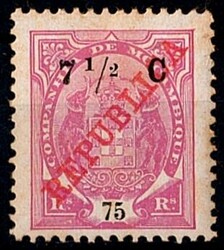 Companhia de Moçambique * 1911 – Elefantes, com sobrecarga ...