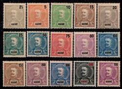Guiné * 1898/1901 – D. Carlos I Mouchon. MF 47/61. Série completa ...