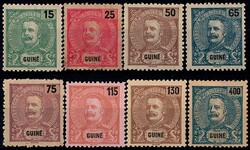 Guiné * 1903 – D. Carlos I Mouchon. Novas cores e valores. MF ...
