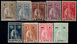 Guiné * 1925 – Ceres. Novas cores e valores. MF 192/200. Série ...