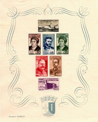 Guiné * 1946 – 5.º Centenário da Descoberta da Guiné. MF BLC1. ...