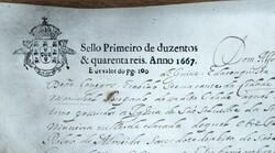 Portugal * Fiscais * Papel selado * 2º Período * Português 1661 a ...