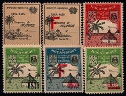 4465: Mosambik Gesellschaft - Stempelmarken