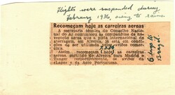 Correio aéreo * 1934 (10.19) – Lisboa / Tanger * 1.º Voo pela ...