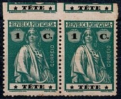 Tete * 1914 – Ceres. MF27, 1c, verde, papel porcelana, denteado ...