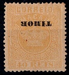Timor * 1886 – Coroa. Selos de Macau com sobrecarga “TIMOR”. ...