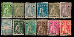Timor * 1923 – Ceres. Novas cores e valores. MF 192/203. Série ...