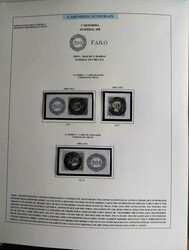 Carimbos numéricos da 1.ª reforma postal. Lote composto por folhas ...