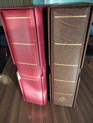 Material filatélico * Lote com dois arquivadores Leuchtturn uma de ...