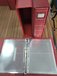 Material filatélico – Lote com dois álbuns Leuchtturn de cor ...