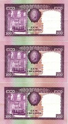 Portugal * Banco de Portugal. Pedro Nunes, 100$00, chapa 6A. Três ...