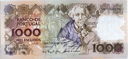 Portugal * Banco de Portugal. Teófilo Braga, 1.000$00, chapa 12. ...
