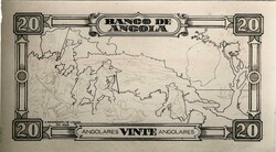 Angola * 1952 - Prova fotográfica a preto e branco na escala 1:1, do ...