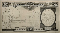 Angola * 1952 – Prova fotográfica a preto e branco na escala 1:1, ...