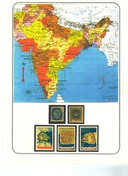 Índia * Coleção incompleta, até à independência, com selos ...