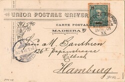 Funchal * Correio marítimo. Carimbos dos paquetes alemães. 1897 – ...