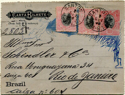 Brasil * 1894 – Liberdade de perfil á direita. Novo formato. Carta ...