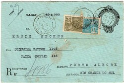 Brasil * 1934/36 – Envelopes registados com valor declarado * ...