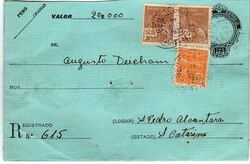 Brasil * 1934/36 – Envelopes registados com valor declarado * ...