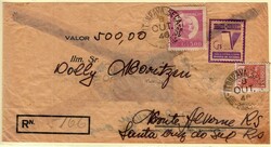 Brasil * 1944 – Envelopes registados com valor declarado * Bónus ...