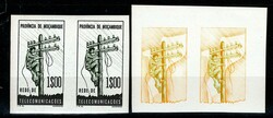 Moçambique * 1965 – Imposto Postal* Rede de Telecomunicações. MF ...