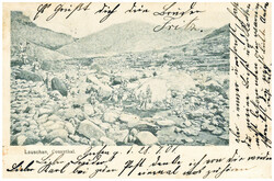 27.07.1901: portofreie Ansichtskarte "Lauschan" mit klarem ...