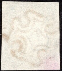 England, Mi. 2, Victoria 2 d blue, letters FB, black Maltese cross ...