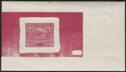 PLATE PROOF Eduard Karel, sheet edition with full background, empty, ...