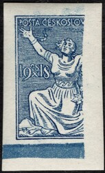 ZT OR, 1st design, year on the left, larger format in blue with ...