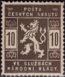 SK 1 ZT, Scouts, 10 h light brown, exp. Vrba