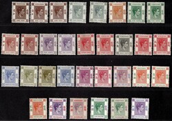 Hong Kong, SG. 140-62, George VI., 1c-10$, some with shades (total 32 ...