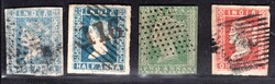 India - SG. 3,4,12,3, set, Victoria, cat. 230 pounds
