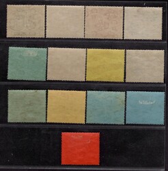 St. Kitts Nevis, SG 24-36, George V., 1/2 d-1 L, complete set