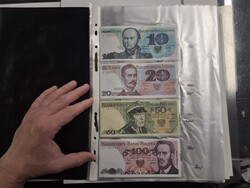Banknotes, Poland, set on sheets and in sheets, including high ...