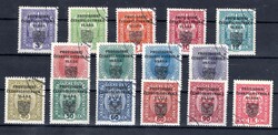 RV 1 - 15, F, I. Prague overprint, small series, collection of ...