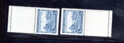 351 K, Carpathian Ukraine, coupon upper and lower, blue 3 K
