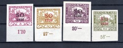 SO 2 - SO 16, set of 4 regional stamps 2,9,12,16 with counters