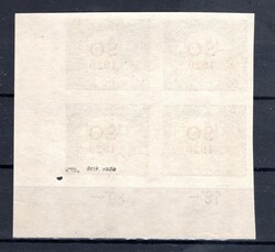 SO 16 DV, corner block of 4 with counters and DV on ZP 100 - skull in ...