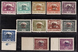 SO 2 - 23 copies, line number 11 1/2, set of unofficial, so-called ...